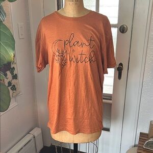 Bella Canvas Halloween Orange 'Plant Witch' Short Sleeve Tee